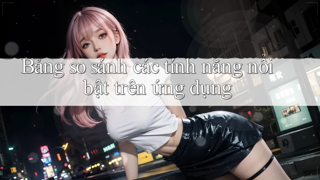 Bảng so sánh các tính năng nổi bật trên ứng dụng Bảng so sánh các tính năng nổi bật trên ứng dụng