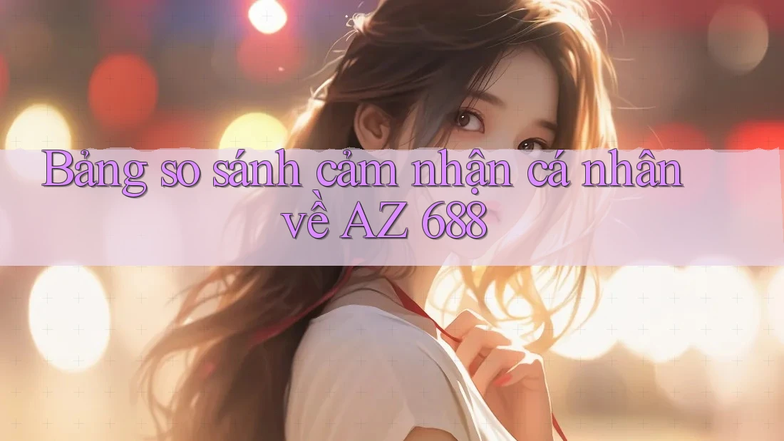 Bảng so sánh cảm nhận cá nhân về AZ 688 Bảng so sánh cảm nhận cá nhân về AZ 688