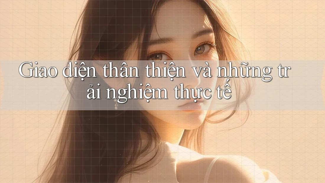 Giao diện thân thiện và những trải nghiệm thực tế Giao diện thân thiện và những trải nghiệm thực tế