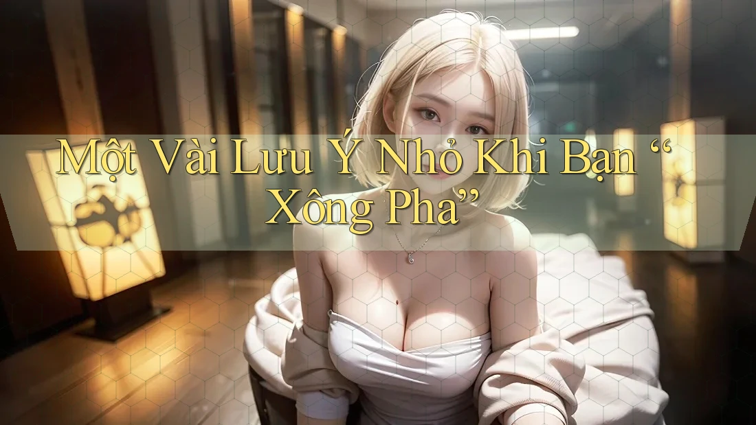 Một Vài Lưu Ý Nhỏ Khi Bạn “Xông Pha” Một Vài Lưu Ý Nhỏ Khi Bạn “Xông Pha”